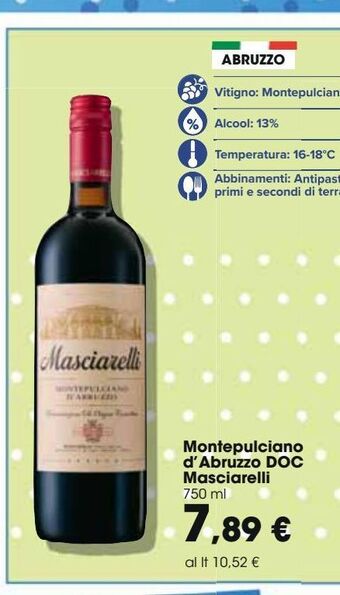 Montepulciano d'abruzzo doc masciarelli