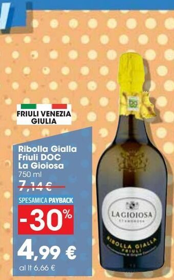 Ribolla gialla friuli doc la gioiosa