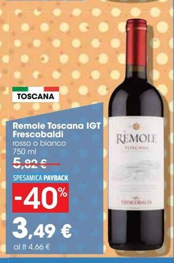 Carrefour Iper Remole toscana igt frescobaldi offerta