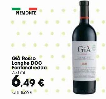 Già rosso langhe doc fontanafredda