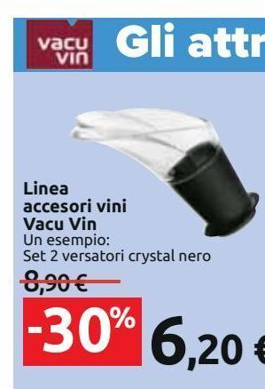 Carrefour Iper Linea accessori vini vacu vin offerta