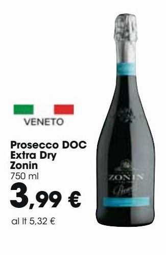 Prosecco doc extra dry zonin