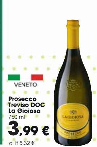 Carrefour Market Prosecco treviso doc la gioiosa offerta