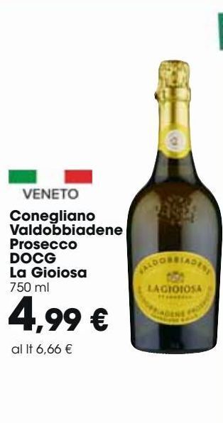 Carrefour Market Conegliano valdobbiadene prosecco docg la gioiosa offerta