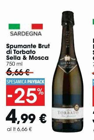 Carrefour Market Spumante brut di torbato sella & mosca offerta