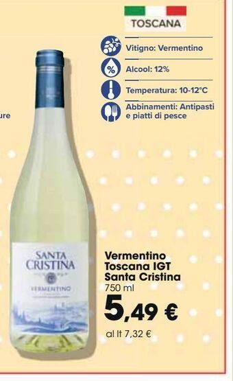 Vermentino toscana igt santa cristina