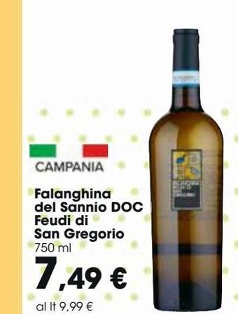 Carrefour Market Falanghina del sannio doc feudi di san gregorio offerta