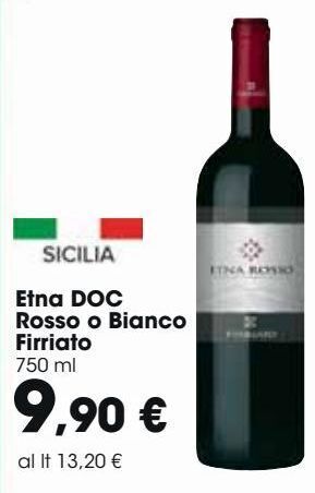Etna doc rosso o bianco firriato