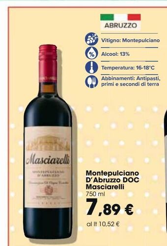 Carrefour Market Montepulciano d'abruzzo doc masciarelli offerta