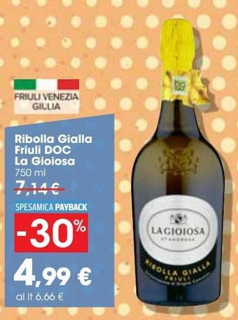 Carrefour Market Ribolla gialla friuli doc la gioiosa offerta
