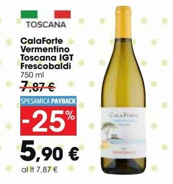 Carrefour Market Calaforte vermentino toscana igt frescobaldi offerta