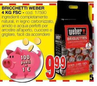 Bricchetti weber 4 kg fsc