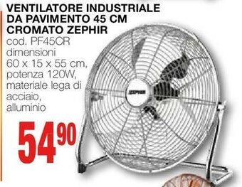Mondo Brico Ventilatore industriale da pavimento 45 cm offerta