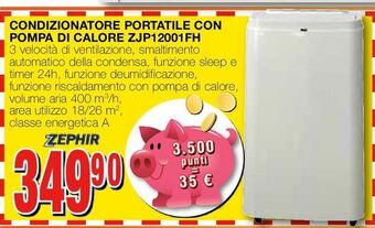 Condizionatore portatile con pompa di calore