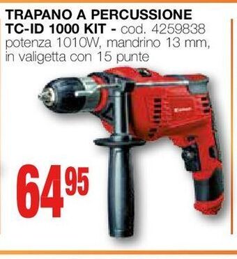 Mondo Brico Trapano a percussione tc-id 1000 kit offerta