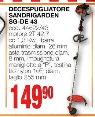 Decespugliatore sandrigarden sg-de 43