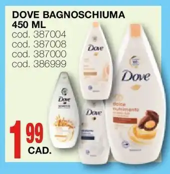 Dove bagnoschiuma 450 ml