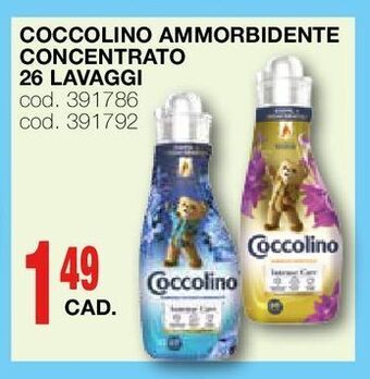 Coccolino ammorbidente concentrato 26 lavaggi