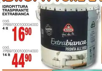 Mondo Brico Idropittura traspirante extrabianca offerta