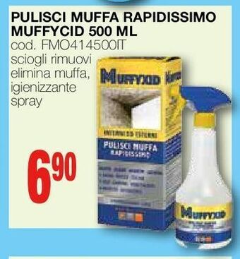 Pulisci muffa rapidissimo muffycid 500 ml