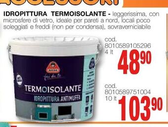 Idropittura termoisolante