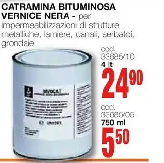 Mondo Brico Catramina bituminosa vernice nera offerta