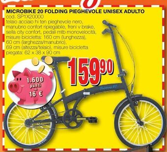 Bicicletta folding first offerta di Carrefour Iper