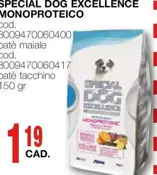 Special dog excellence monoproteico