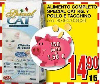 Mondo Brico Alimento completo special cat kg.7 pollo e tacchino offerta