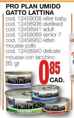 Mondo Brico Pro plan umido gatto lattina offerta