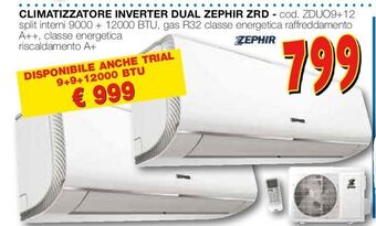 Mondo Brico Climatizzatore inverter dual zephir zrd offerta