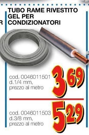 Tubo rame rivestito gel per condizionatori