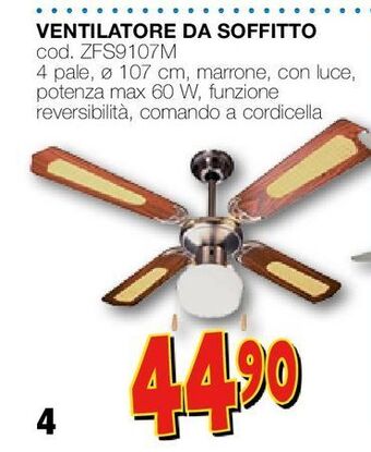 Mondo Brico Ventilatore a soffitto offerta