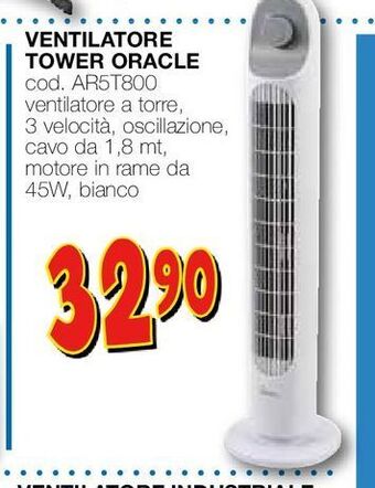 Mondo Brico Ventilatore tower oracle offerta