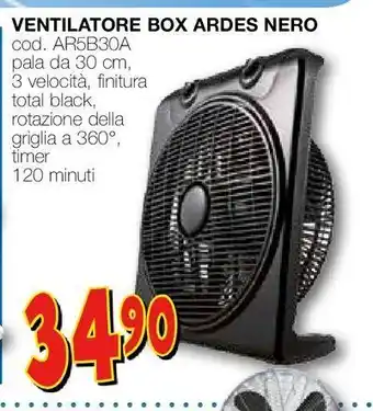 Ventilatore box ardes nero