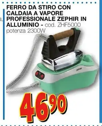 Mondo Brico Ferro da stiro con caldaia a vapore professionale zephir in alluminio offerta