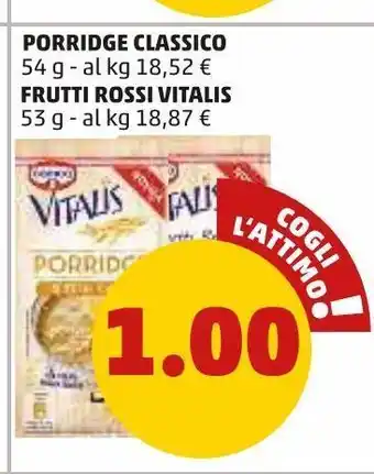 Porridge classico frutti rossi vitalis