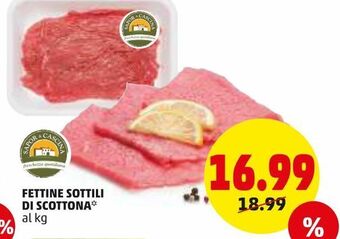 PENNY Fettine sottili di scottona offerta