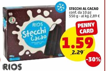 PENNY Stecchi al cacao offerta
