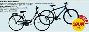 PENNY Bicicletta mountain bike bici donna holland 26 offerta