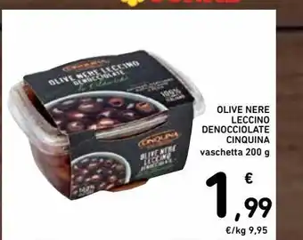 Spazio Conad Olive nere lecciano denocciolate cinquina 200g offerta