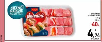 Spazio Conad Spiedini di suino martini 420g offerta