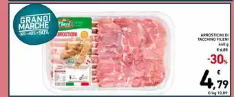 Spazio Conad Arrosticini di tacchino fileni 440g offerta