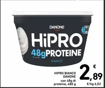 Spazio Conad Hipro bianco danone con 48g di proteine 480g offerta
