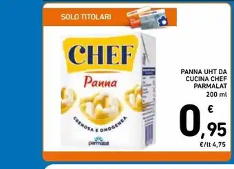 Spazio Conad Panna da cucina chef parmalat 200 ml offerta
