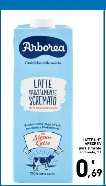 Spazio Conad Latte parzialmente scremato arborea uht 1 l offerta