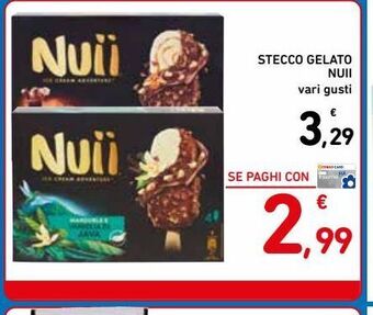 Spazio Conad Stecco gelato nuii vari gusti offerta