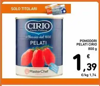 Spazio Conad Pomodori pelati cirio 800g offerta