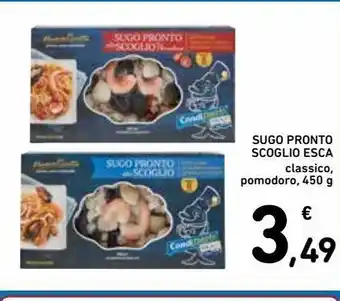 Spazio Conad Sugo pronto scoglio esca classico, pomodoro 450g offerta