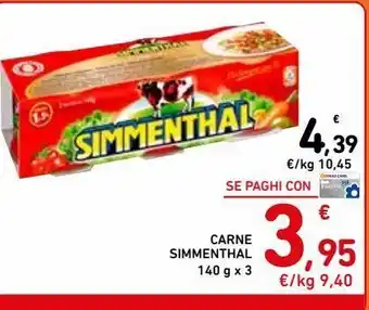 Spazio Conad Carne simmenthal 140g x3 offerta